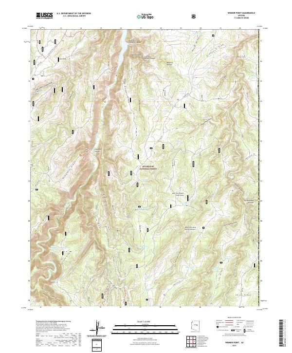 USGS Topographic Map – Weimer Point
