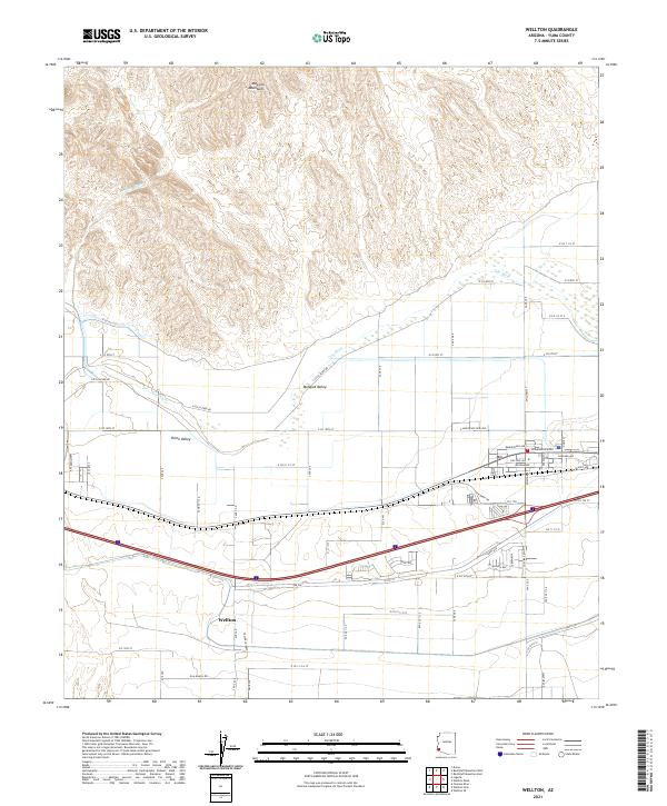 USGS Topographic Map – Wellton