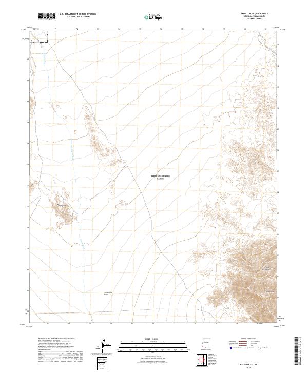 USGS Topographic Map – Wellton SE