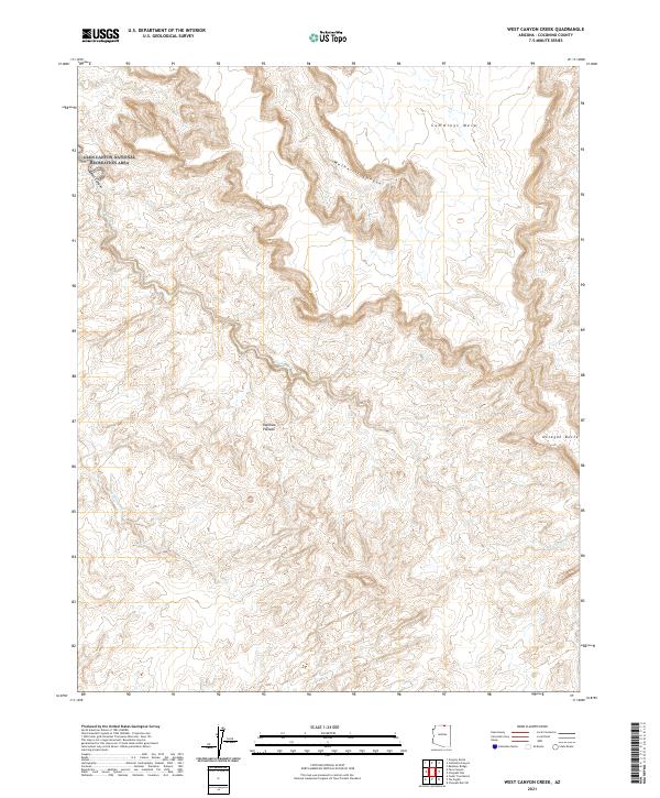 USGS Topographic Map – West Canyon Creek