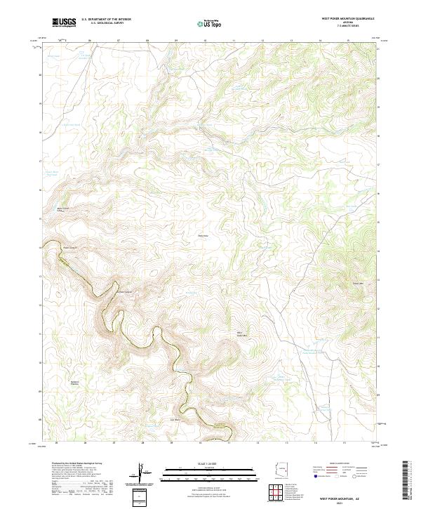 USGS Topographic Map – West Poker Mountain