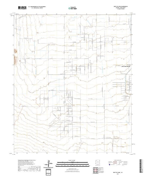 USGS Topographic Map – West of Avra