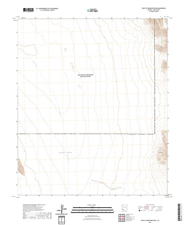 2021 Map of West of Growler Peak, 2021 Print