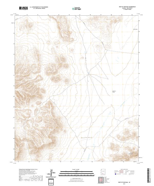 2021 Map of West of Ventana, 2021 Print