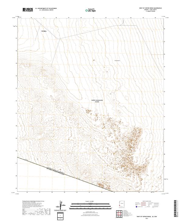 2021 Map of West of Vopoki Ridge, 2021 Print
