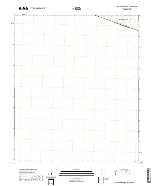 2021 Map of West of Vopoki Ridge OE S, 2021 Print