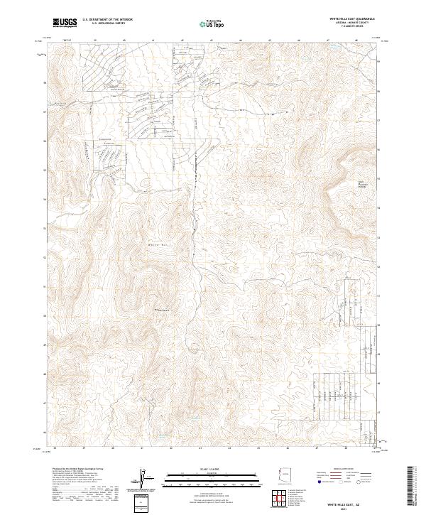 USGS Topographic Map – White Hills East