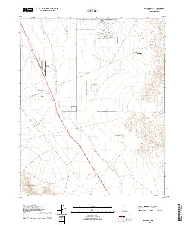 USGS Topographic Map – White Hills West