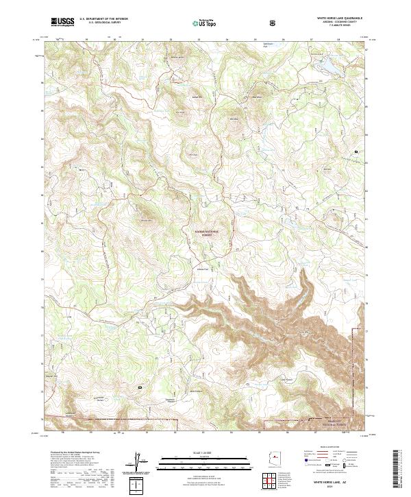 USGS Topographic Map – White Horse Lake