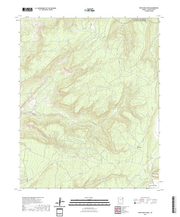 USGS Topographic Map – White Rock Wash
