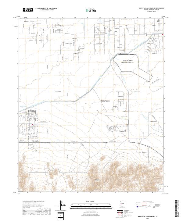 USGS Topographic Map – White Tank Mountains NE