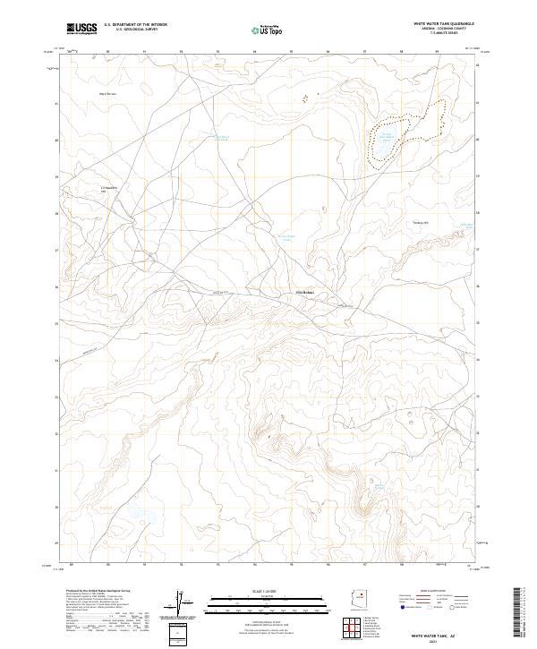 USGS Topographic Map – White Water Tank