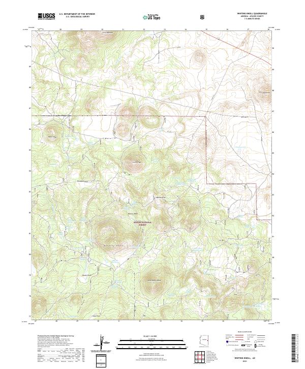 USGS Topographic Map – Whiting Knoll