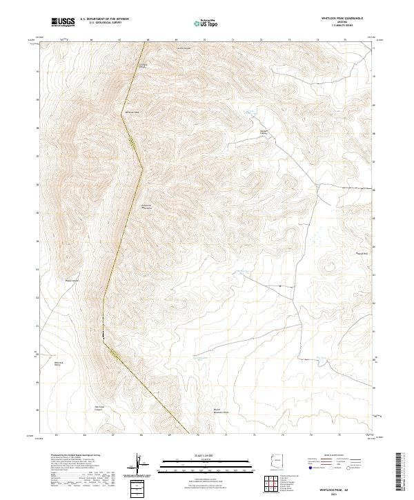 USGS Topographic Map – Whitlock Peak
