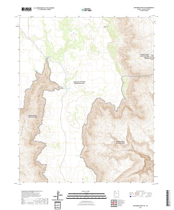 USGS Topographic Map – Whitmore Point SW