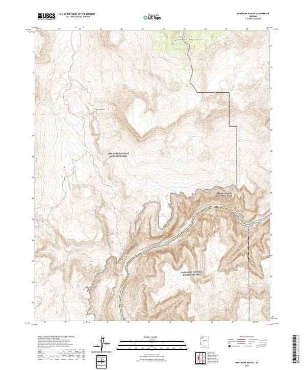 USGS Topographic Map – Whitmore Rapids