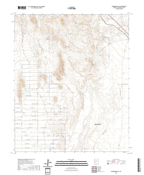 USGS Topographic Map – Wickenburg SW