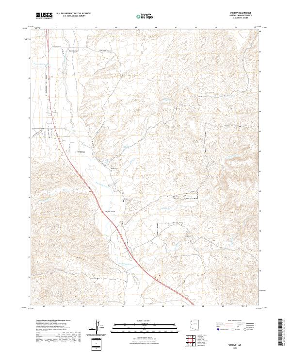 USGS Topographic Map – Wikieup