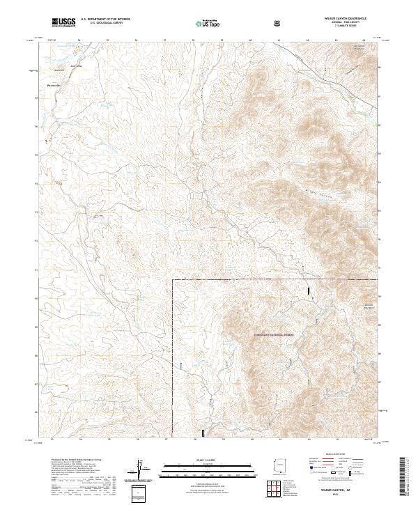 USGS Topographic Map – Wilbur Canyon