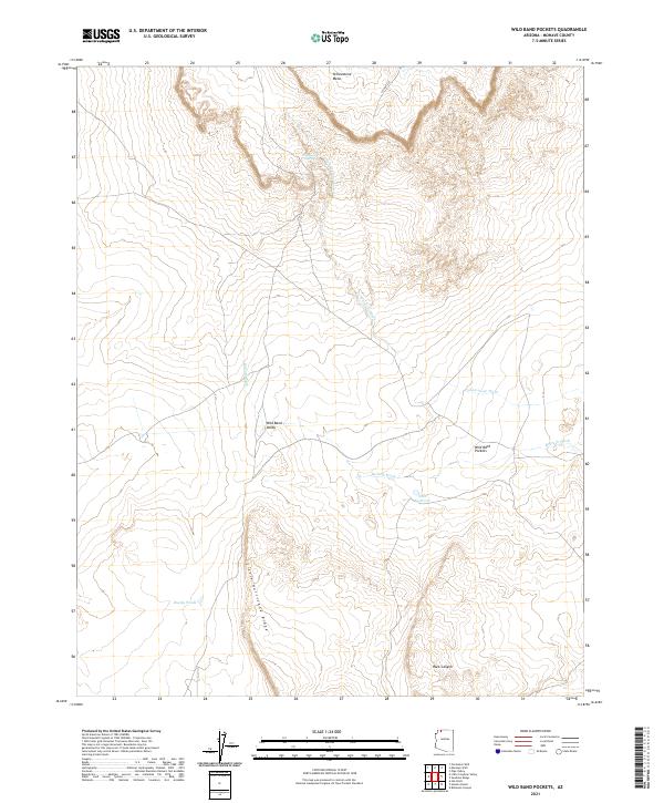 USGS Topographic Map – Wild Band Pockets