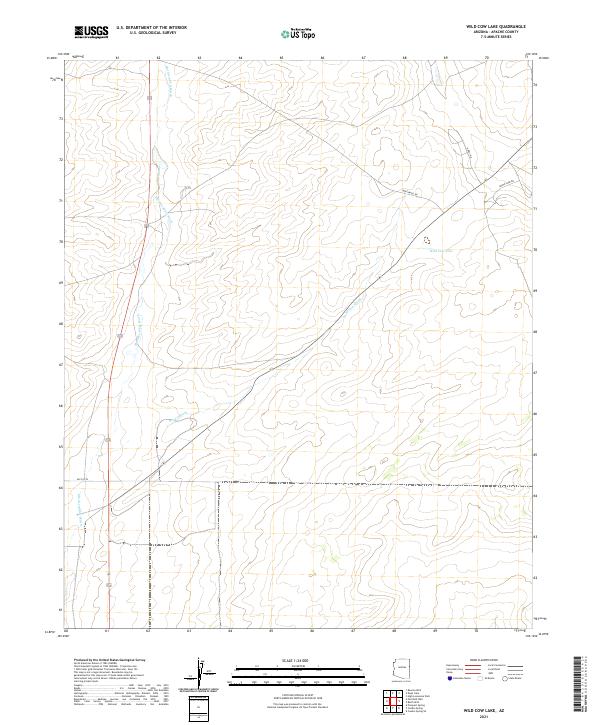 USGS Topographic Map – Wild Cow Lake
