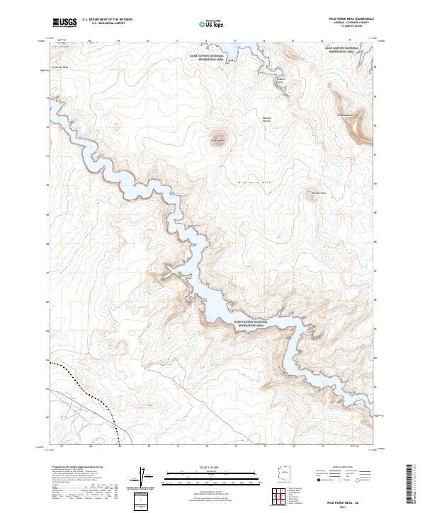 USGS Topographic Map – Wild Horse Mesa