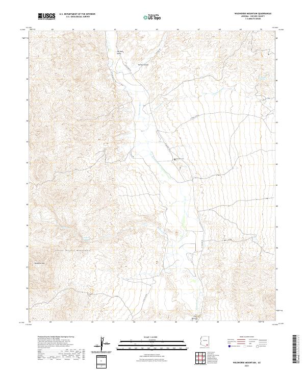 USGS Topographic Map – Wildhorse Mountain