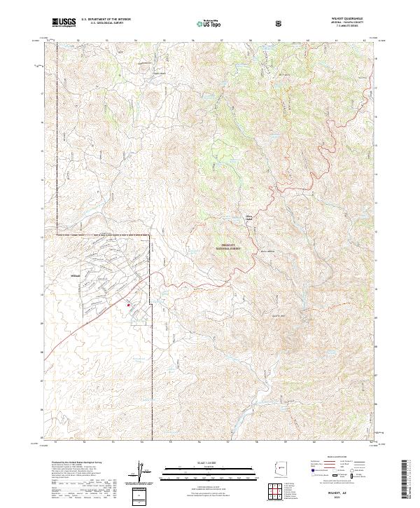 USGS Topographic Map – Wilhoit