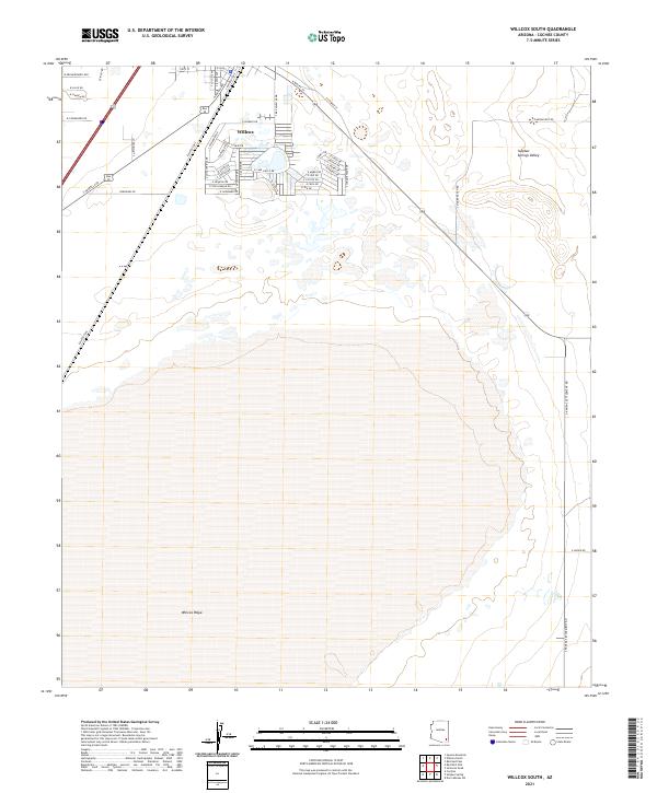 USGS Topographic Map – Willcox South