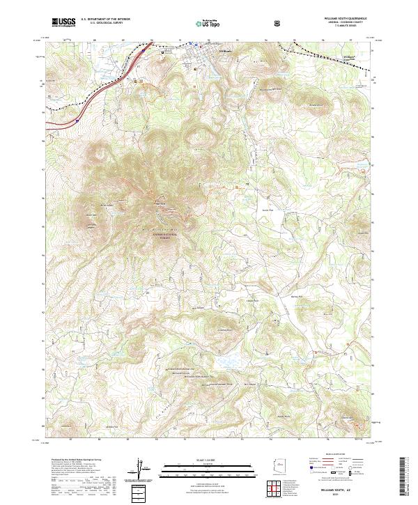 USGS Topographic Map – Williams South