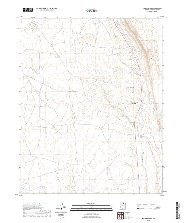 USGS Topographic Map – Willow Springs