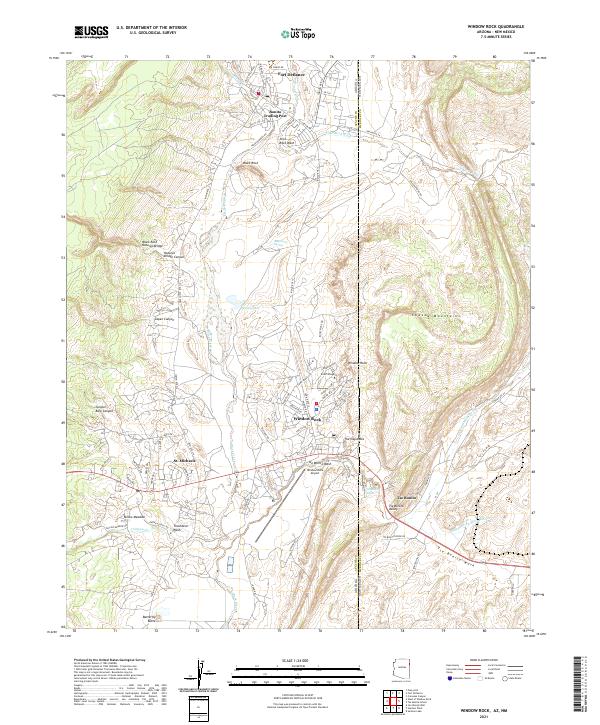 USGS Topographic Map – Window Rock