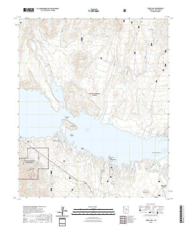 USGS Topographic Map – Windy Hill