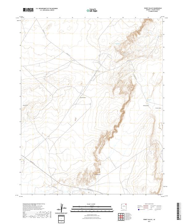 USGS Topographic Map – Windy Valley
