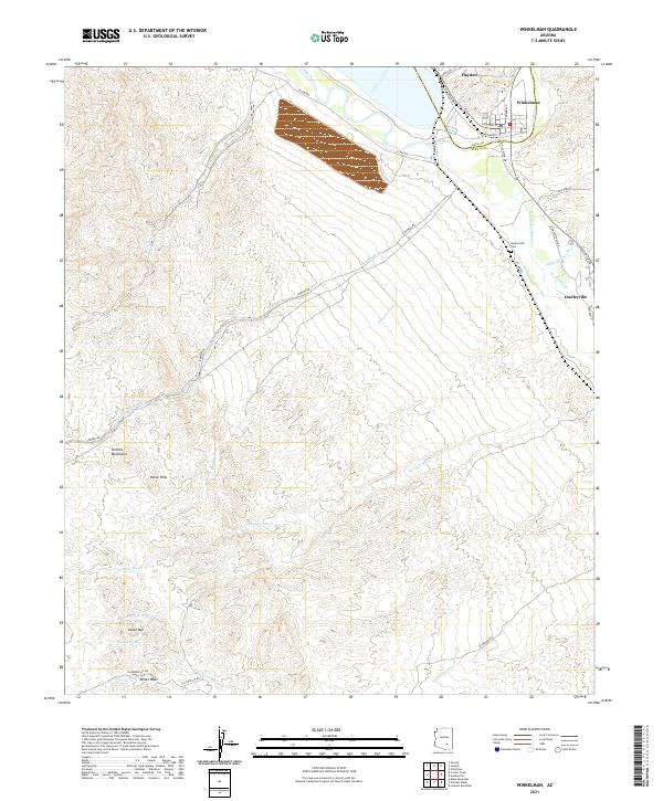 USGS Topographic Map – Winkelman