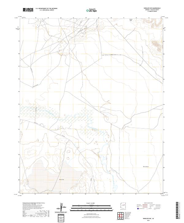 USGS Topographic Map – Winslow NW