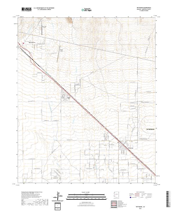 USGS Topographic Map – Wittmann