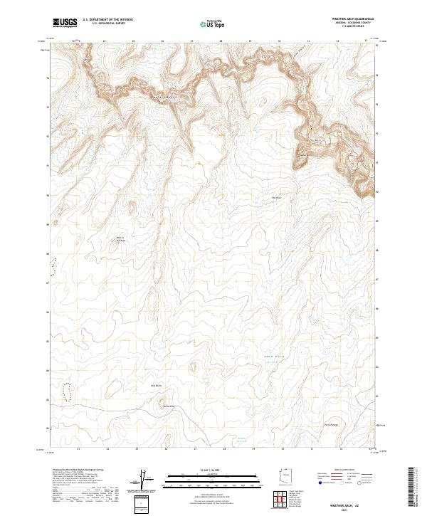 USGS Topographic Map – Wrather Arch