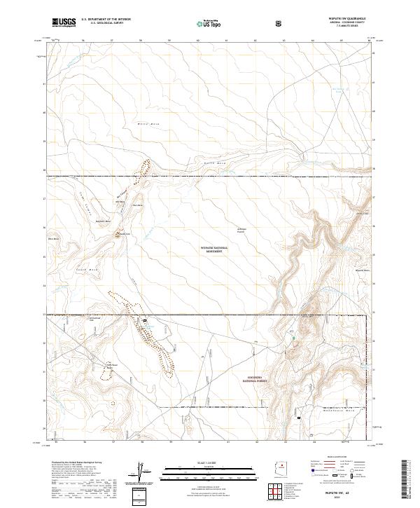 USGS Topographic Map – Wupatki SW