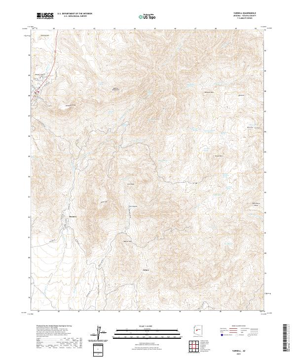 USGS Topographic Map – Yarnell
