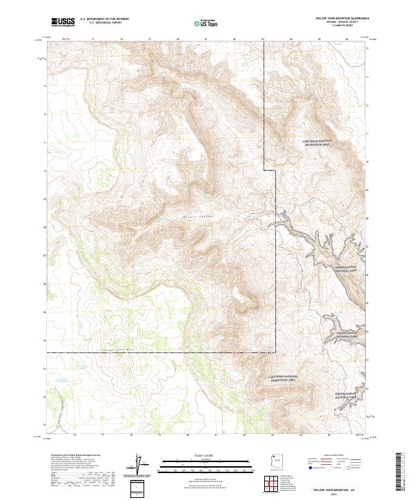 USGS Topographic Map – Yellow John Mountain