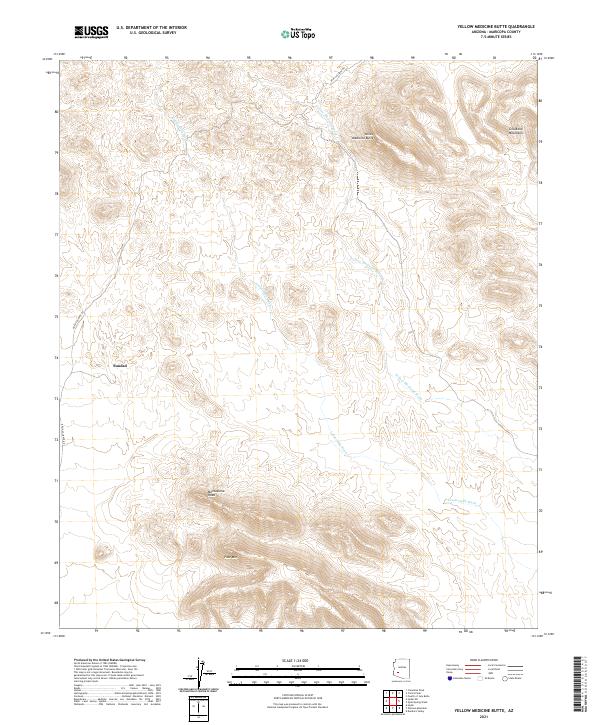 USGS Topographic Map – Yellow Medicine Butte