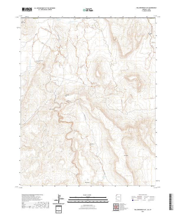 USGS Topographic Map – Yellowhorse Flat