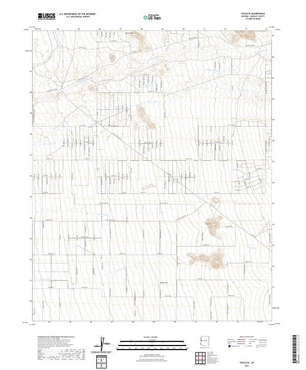 USGS Topographic Map – Yucca SE