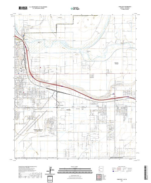 USGS Topographic Map – Yuma East
