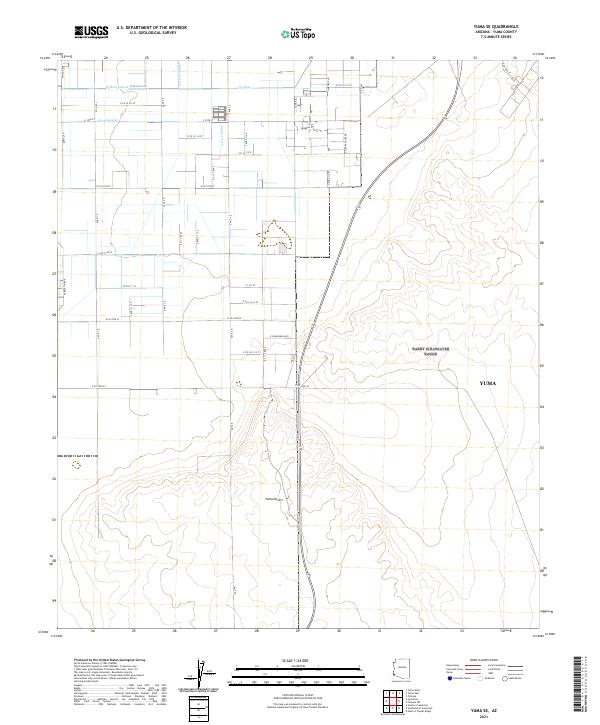 USGS Topographic Map – Yuma SE