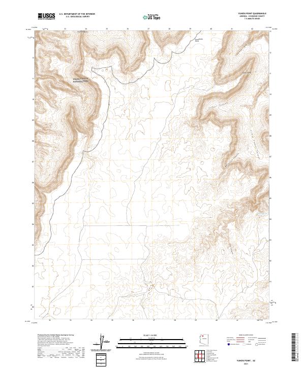 USGS Topographic Map – Yunosi Point