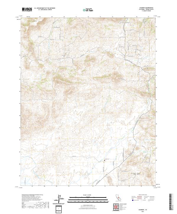 USGS Topographic Map – Academy