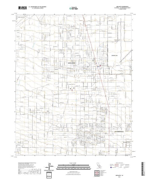 USGS Topographic Map – Adelanto