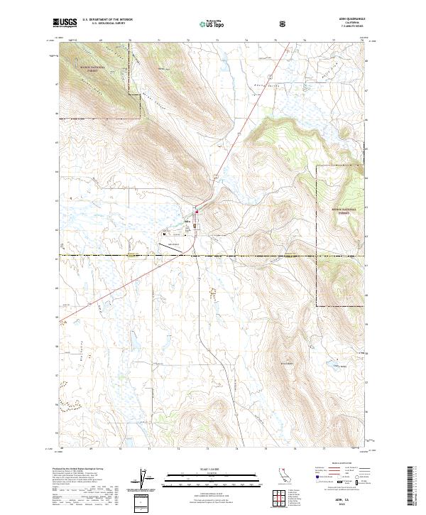 USGS Topographic Map – Adin